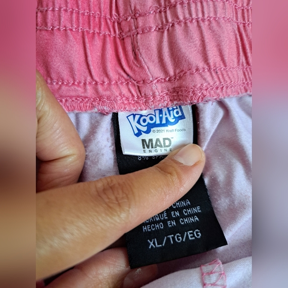 Mens Red Tie Dye Kool Aid Sweatpants - Picture 8 of 14